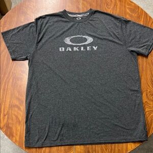 Oakley Gray Short Sleeve Tee with Iconic Logo
